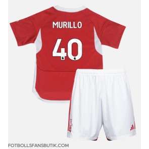 Nottingham Forest Murillo #40 Replika Hemmatröja Barn 2023-24 Kortärmad (+ Korta byxor)